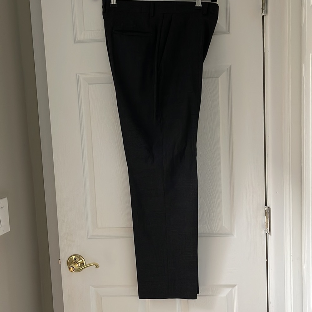 DKNY mens dark grey dress pants